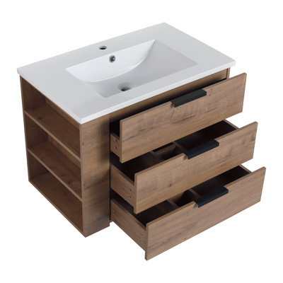 Meuble-lavabo de 30 po avec comptoir (G-CVB01430LIMO-GRB3020MOWH)
