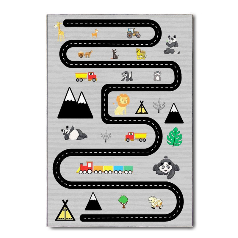 Tapis en coton Ryann, Tapis de couloir 6 pi 7 po x 16 pi 5 po