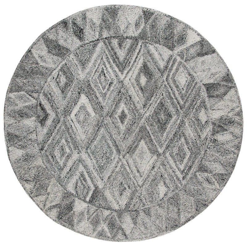 Tapis performance touffeté à la main Hamm, Rond 6 pi