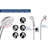 Massage/Jet Dual Shower Head 1.8 GPM GPM