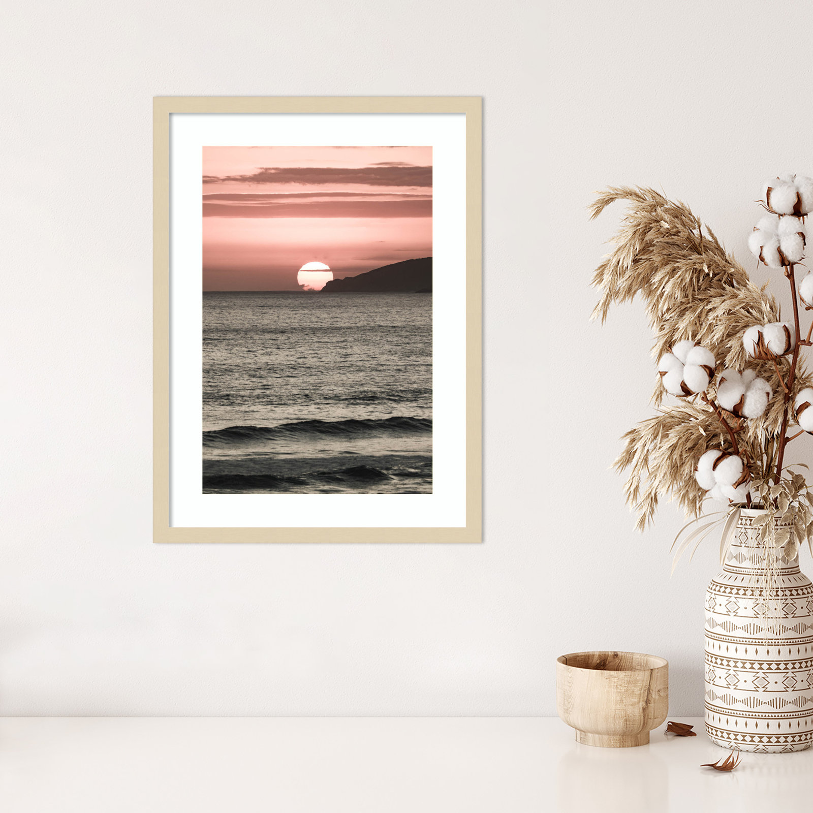 Daisey "Melting Skies" Print, Brown, 25" H x 19" W