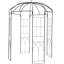 Arche de jardin en forme de cage à oiseaux, 2,74 m de haut x 2 m de large, treillis pour plantes grimpantes à l'extérieur, arche robuste en fer forgé, pelouse, cour, terrasse, noir-100518160-100518159