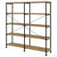 Bibliothèque double Analiese 63 pouces à 4 tablettes Mango