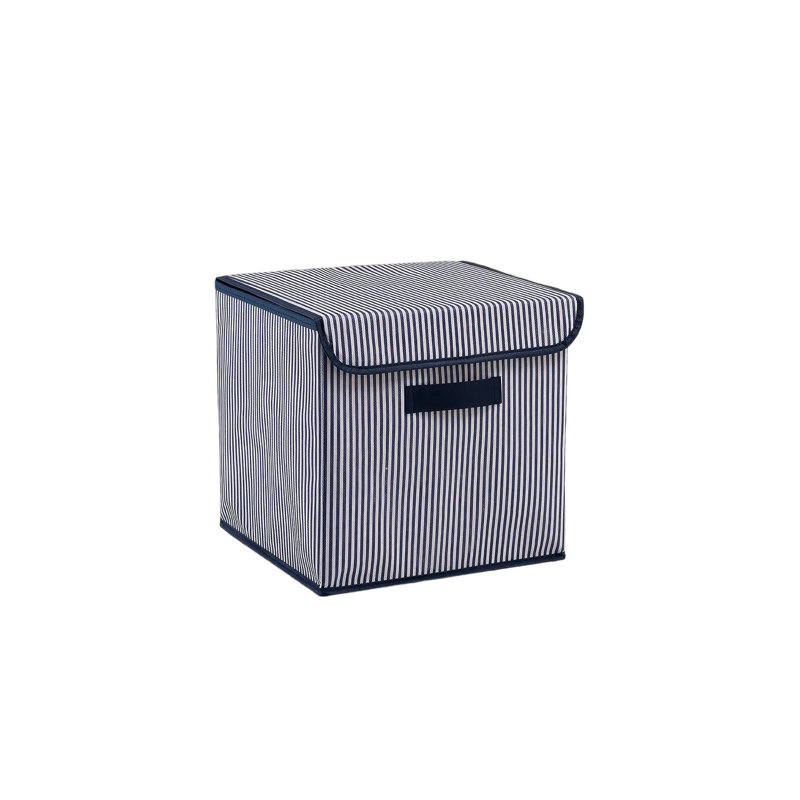 Cubby Minimalist Felt Storage Box, Navy Blue