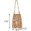 Panier suspendu tissé rectangulaire, jacinthe d'eau, décoration bohème, rangement pour la maison, le jardin, la cuisine