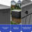 Balconera 230 Gallons Water Resistant Resin Lockable Deck Box,Black-98715685-129387903