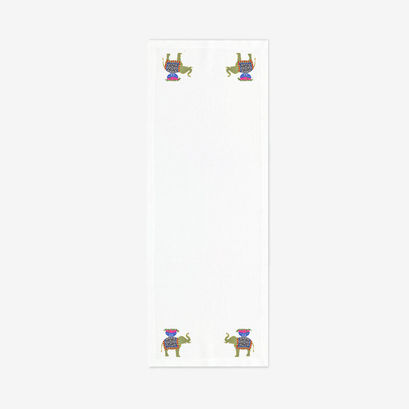 Arcadie Polyester Embroidered Oval