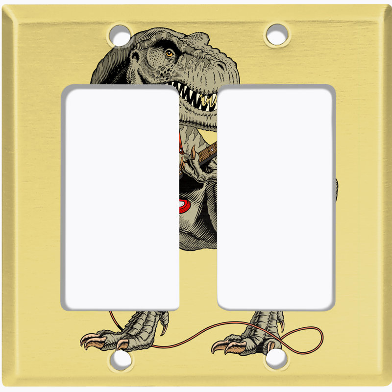 Plaque murale 2 lumières Dinosaur T-Rex