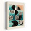 Art mural géométrique contemporain abstrait à formes aquatiques modernes-359704387