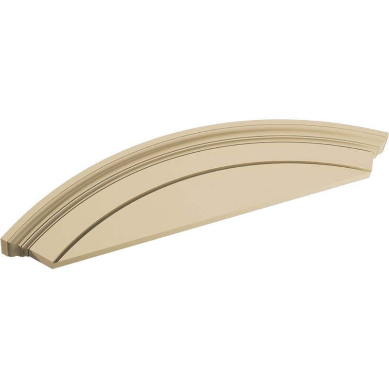Fronton arqué en uréthane 46 po x l 14 po x P 3 po, brun clair, H 14 po x l 46 po x P 2,75 po