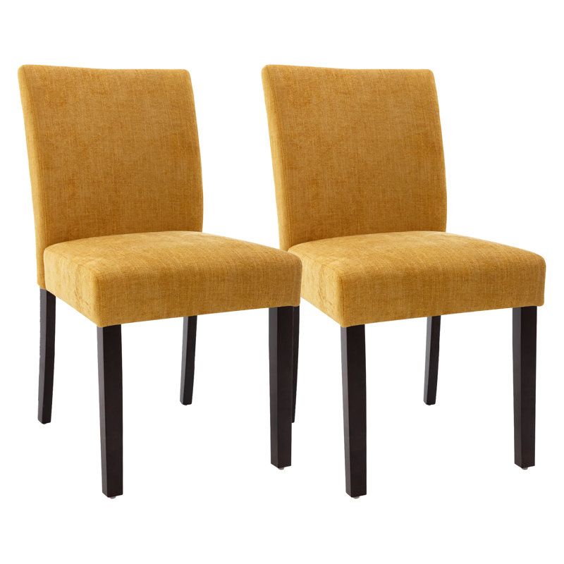 Chaise rembourrée Shurman, Jaune