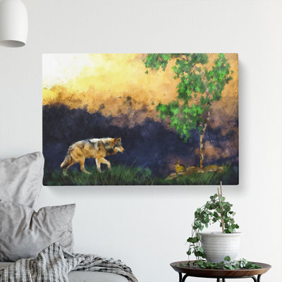Abstract Wolf Vol.5 - Wrapped Canvas