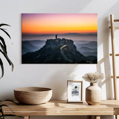 Civita Di Bagnoregio At Sunset