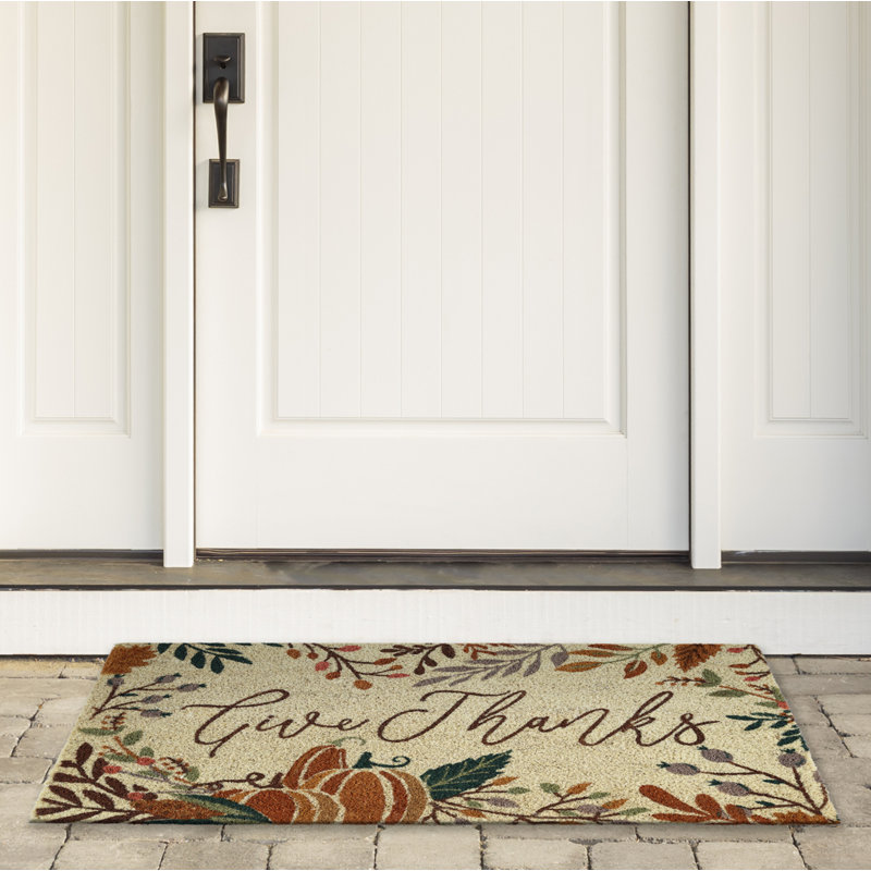Placida Non-Slip Thanksgiving Outdoor Doormat