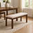 Aesara Microfiber / Microsuede Upholstered Bench