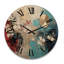 Horloge murale en bois massif Anyila-207813150