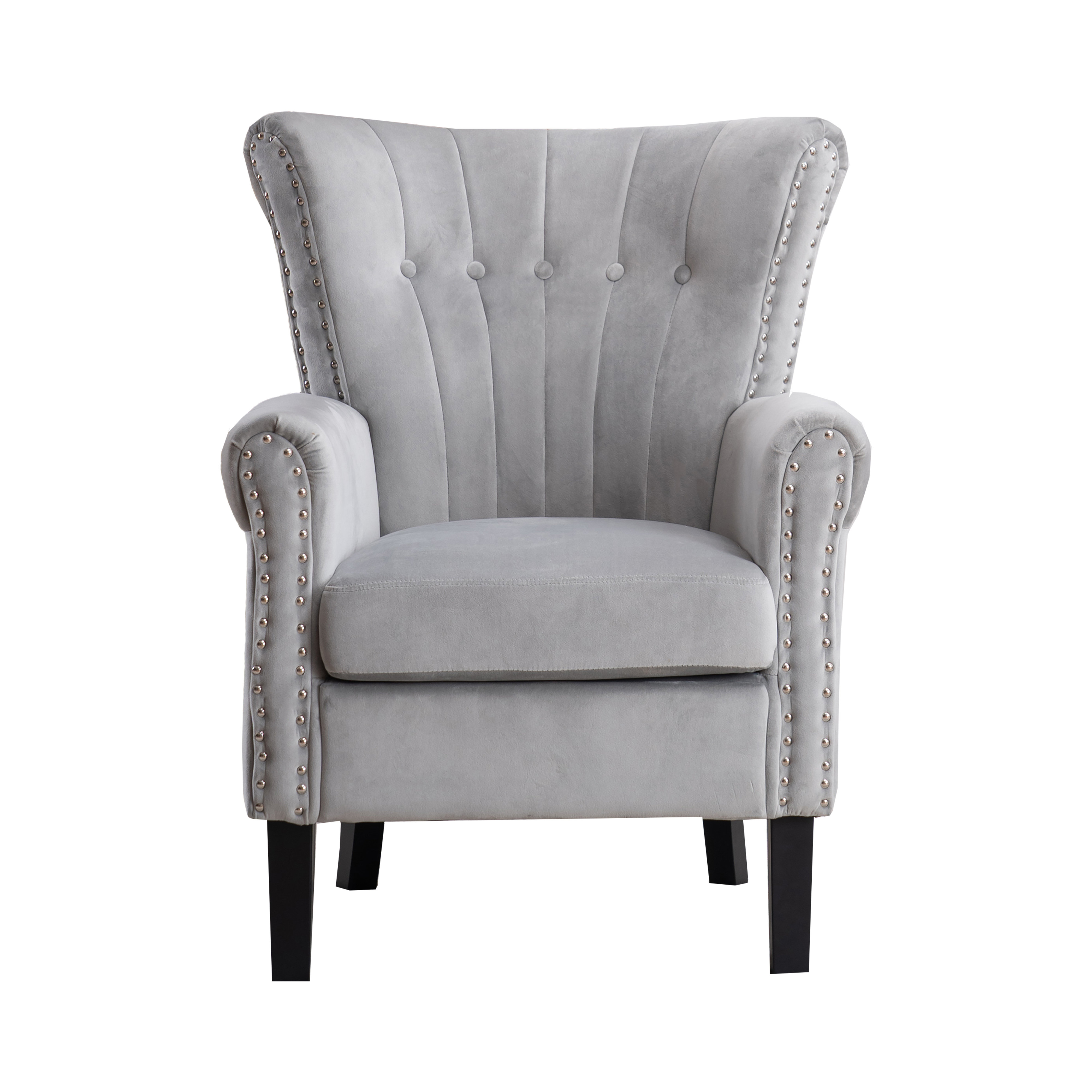 Rosdorf Park Ergener Velvet Accent Chair Wayfair