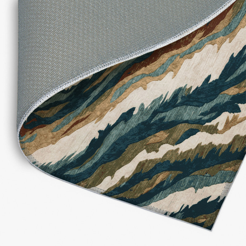 Tapis intérieur et extérieur noir Nature, Rectangulaire 2 pi x 3 pi