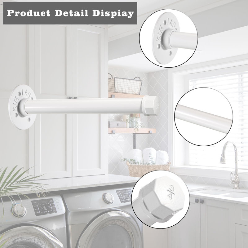26.5cm Wall Mounted Clothes Rack