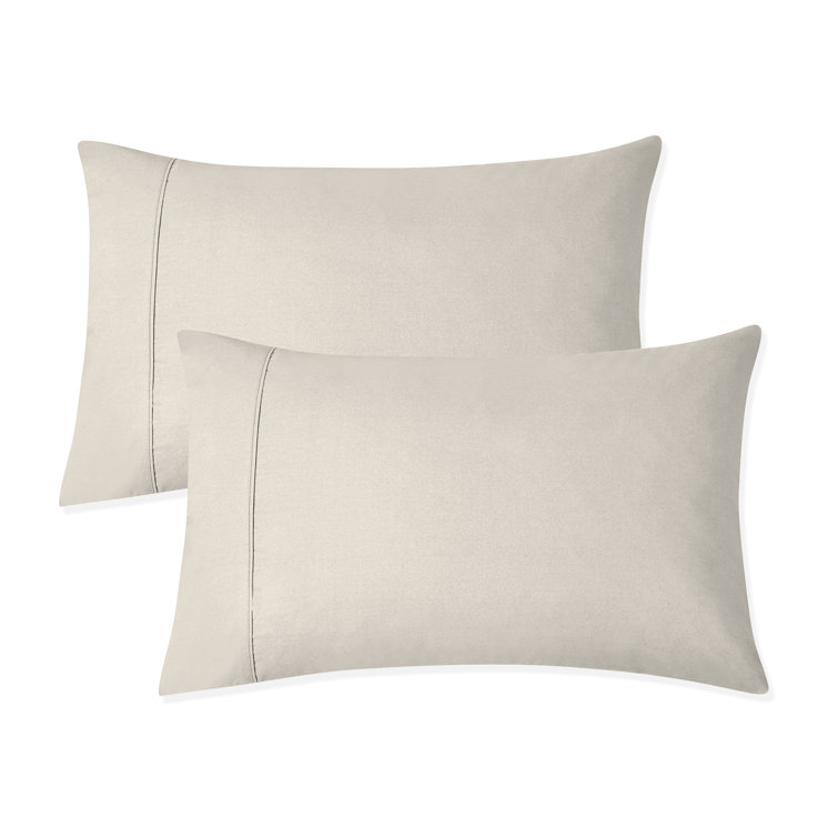 Adelaja 300TC Organic 100% Cotton Cool & Crisp Percale Weave Pillowcases