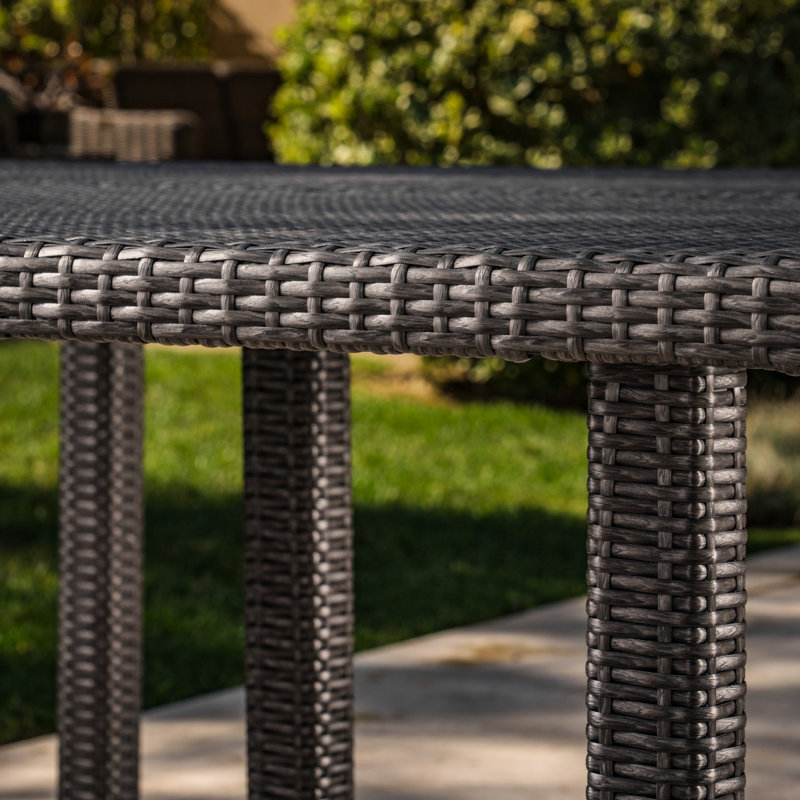 Table d'extérieur carrée 64 po, Gris