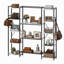 160cm W Metal Standard Bookcase-1684167249