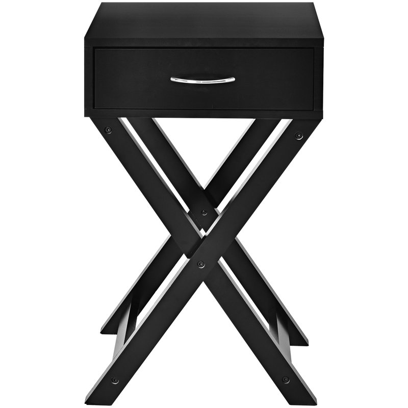 Neyo 16'' W Nightstand, Black, 2