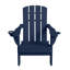 Chaise de foyer d'extérieur pliable en PEHD résistant aux intempéries avec 2 porte-gobelets Adirondack-1507789734