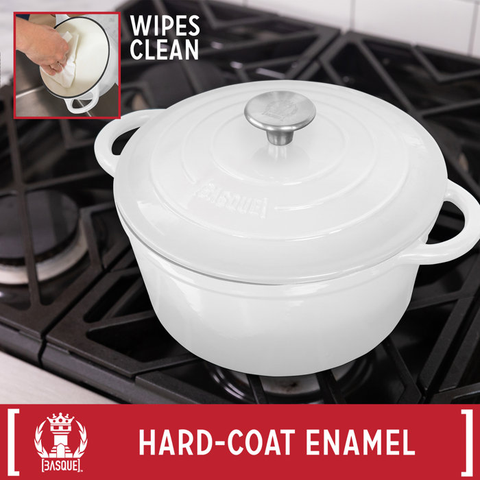 Basque 7 - Piece Non-Stick Enameled Cast Iron Cookware Set & Reviews ...