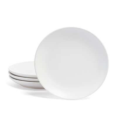 Over&Back Coupe Semi Hand-Finished Stoneware Appetizer Plates