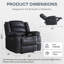 Emryn 38" W Faux Leather Recliner-91951215