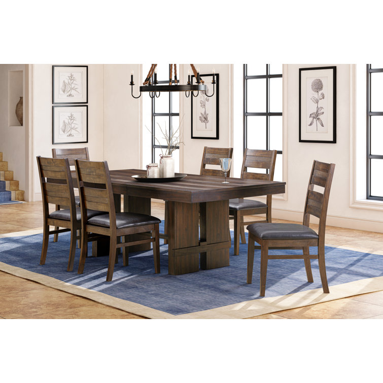 Courser Extendable Acacia Solid Wood Dining Set
