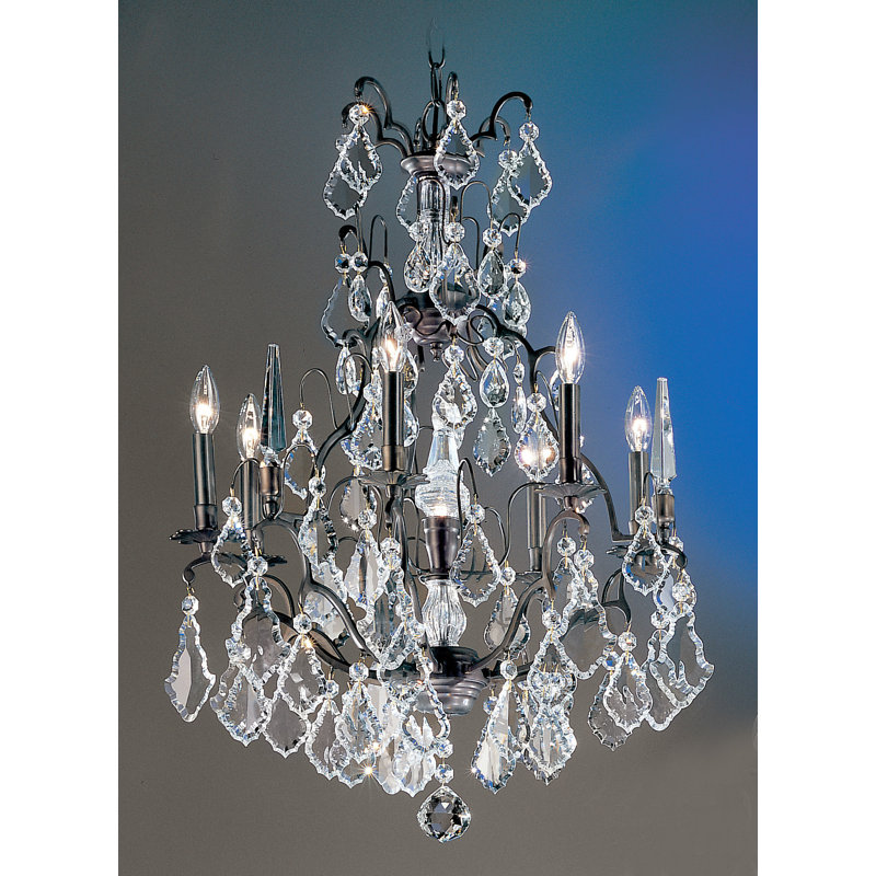Lustre à niveaux 7 lumières façon bougie style bougie Gregor