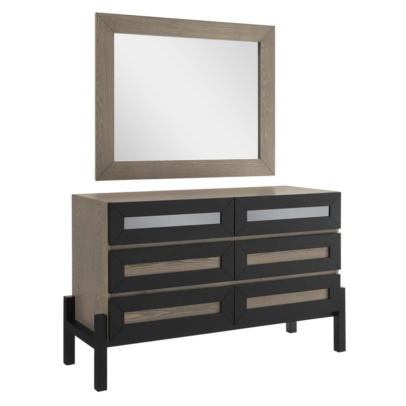Commode et miroir Merritt par Modway