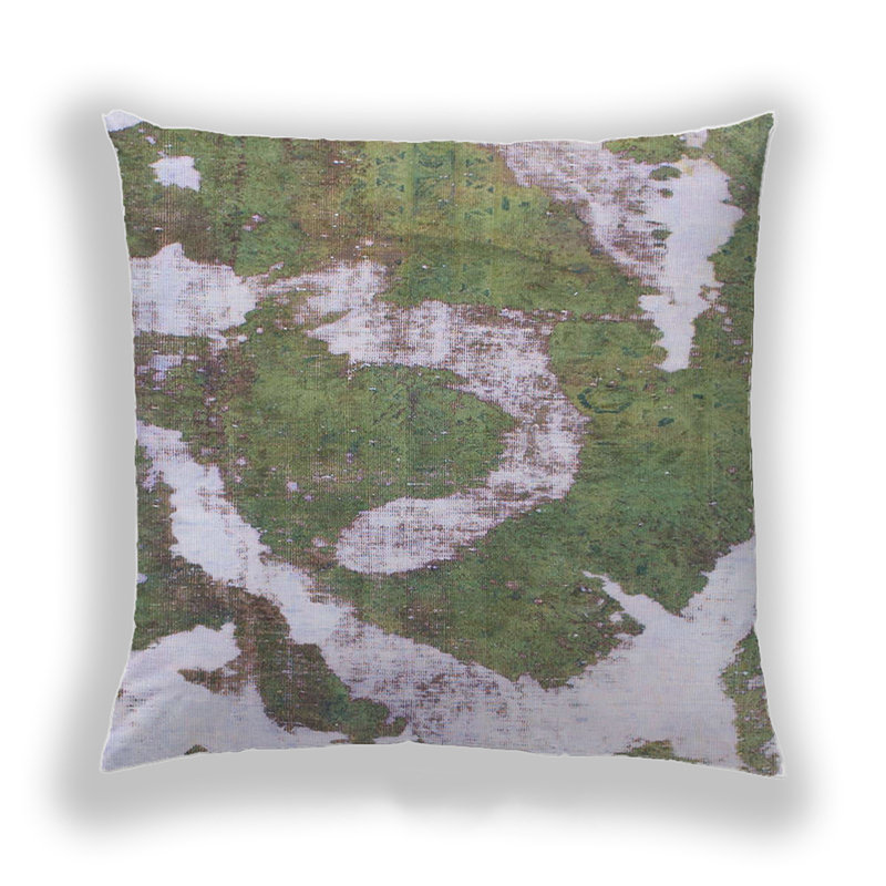 Abstract Throw Pillow, Microsuede