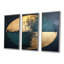 Ensemble de reproductions d'art mural Golden Balance Moon New Balance - minimalisme-1880111977-1880111981