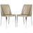 Chromium 18.5'' H Faux Leather Upholstered Metal Side Chair-1121956691