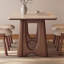Table Mid-Century blanche en pierre frittée mate-325837731