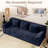71" Corduroy Loveseat Sofa, 3-Seater Cloud Couch, Boneless Couch in a Box, Comfy Deep Seat Sofa with Memory Foam, Pillows and Wide Armrests, Modern Small Couches for Small Spaces, No Assembly(71 inch diagonal armrest)-450999610