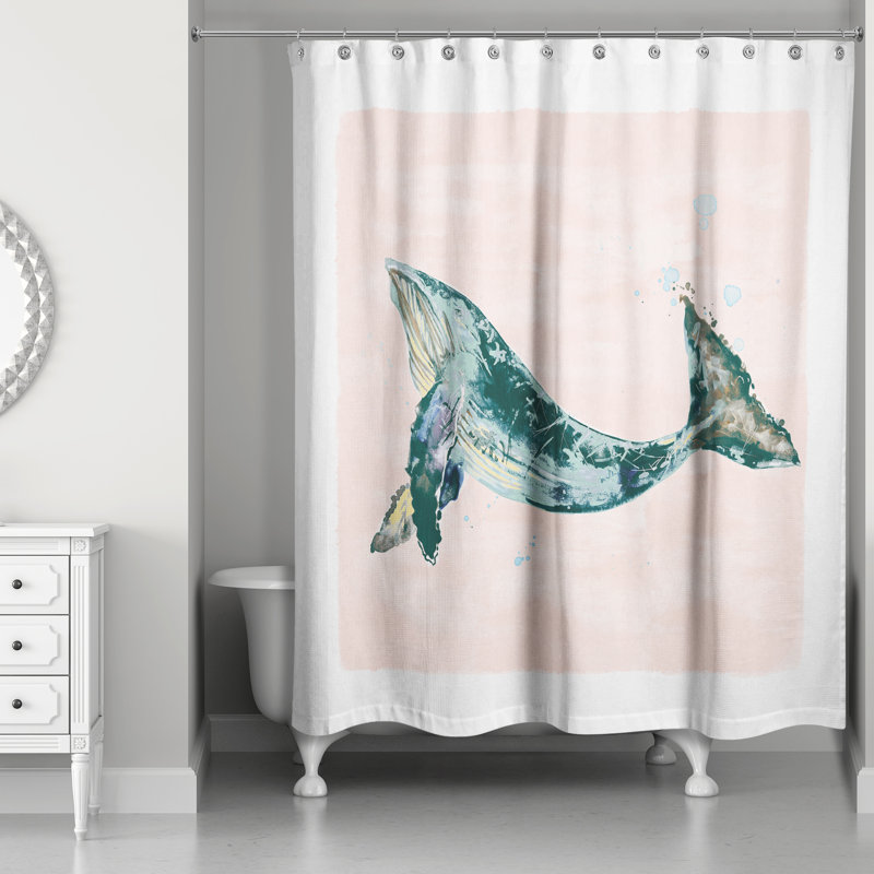 Powersville Shower Curtain, Pink