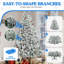 Arbre de Noël artificiel enneigé 7,5 pi-518423922-518423933