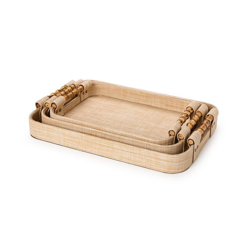 Ensemble de 3 bacs à gazon naturels H 2,5 po Monaco