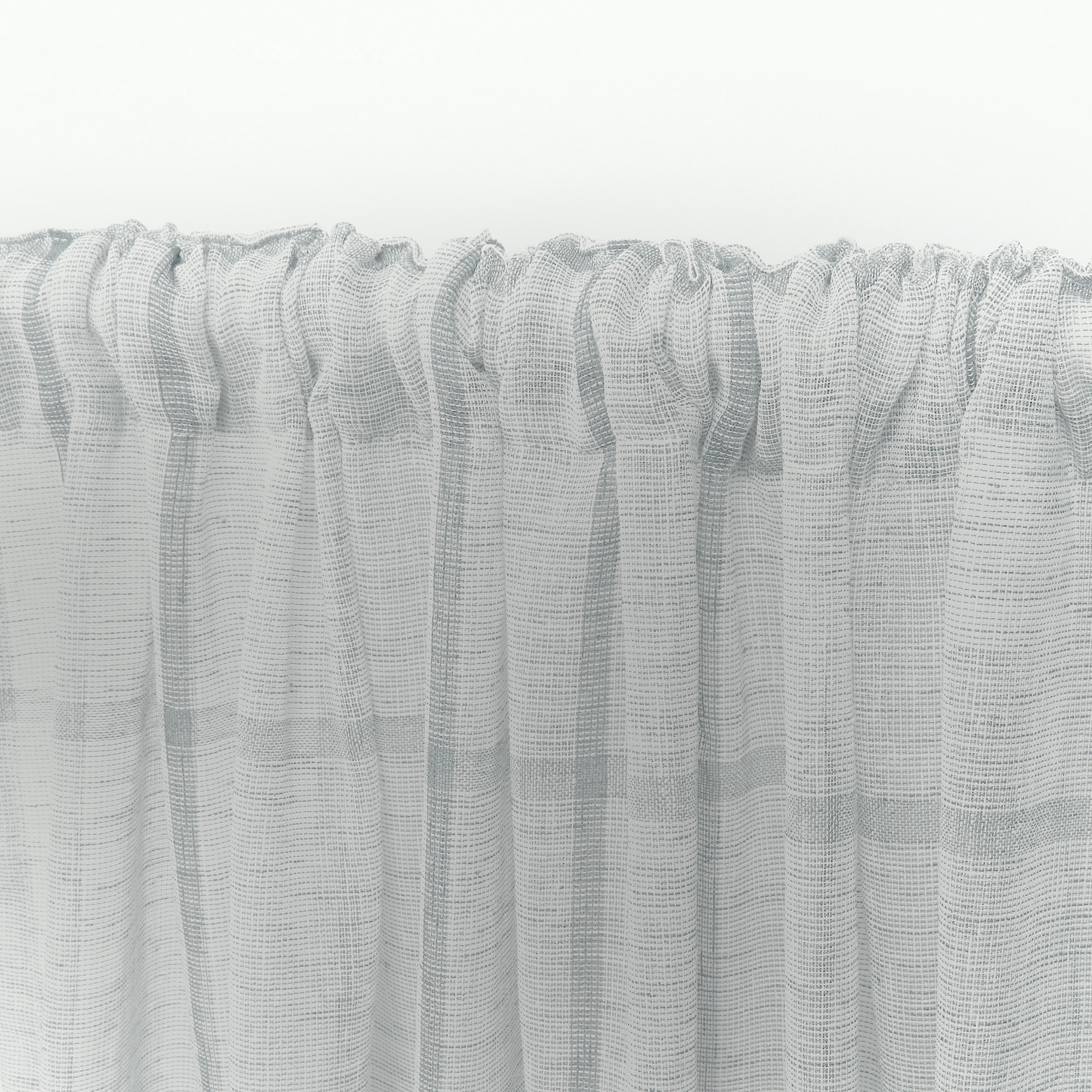 Lauren Ralph Lauren Rubin Sheer Back Tab/Rod Pocket Curtain Panel, Gray, 54" x 108"