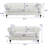 Arlisa 2 Piece Living Room Set Air Leather Chesterfield Button Tufted Couch Set with Loveseat and Sofa-998937407