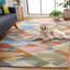 Tapis géométrique en laine / coton touffeté à la main Rodeo Drive-94664331