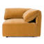 Siège modulaire de coin modulaire en tissu ocre moderne Hast