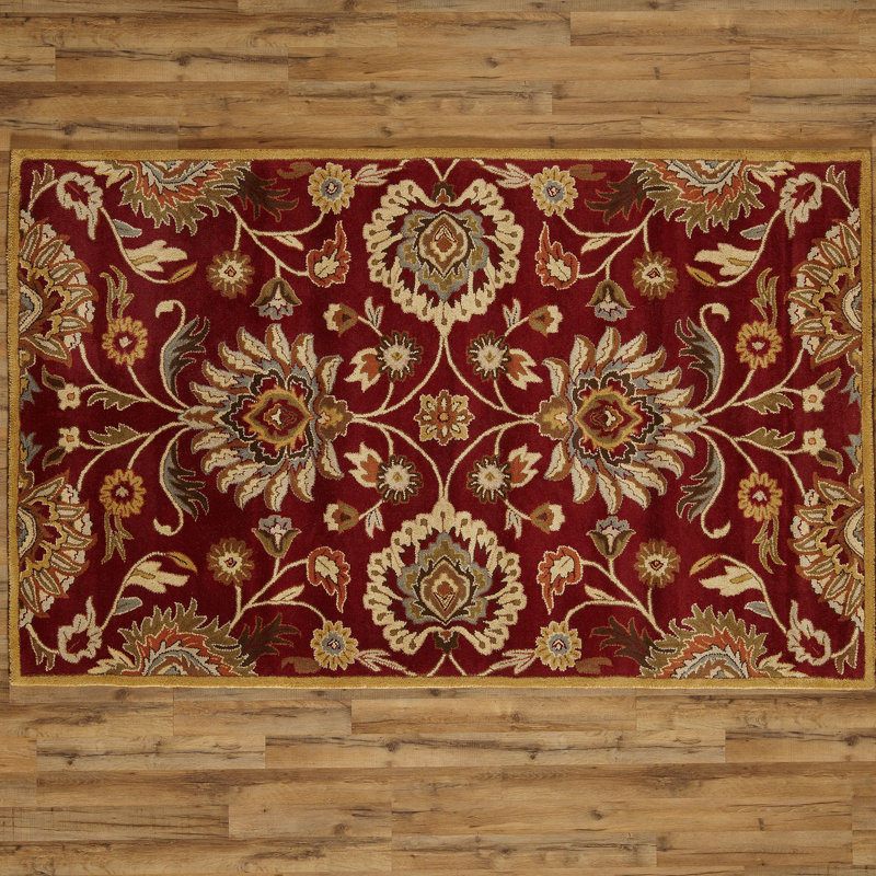 Arden Wool Floral Indoor Rug, Rectangle 2' x 3'