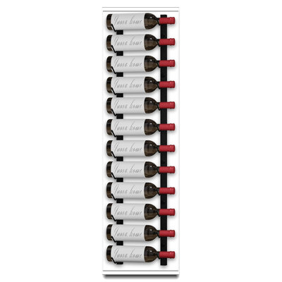 12-Bottle Wall Mount Wine Rack - Premium Black Metal With All Mounting Hardware For Home Bar by Latitude Run