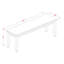 Ensemble de table de salle à manger 7 pièces composé d'une table de cuisine rectangulaire et de 6 chaises de salle à manger en tissu de lin, acajou-1849310483-1849310484-1800887956