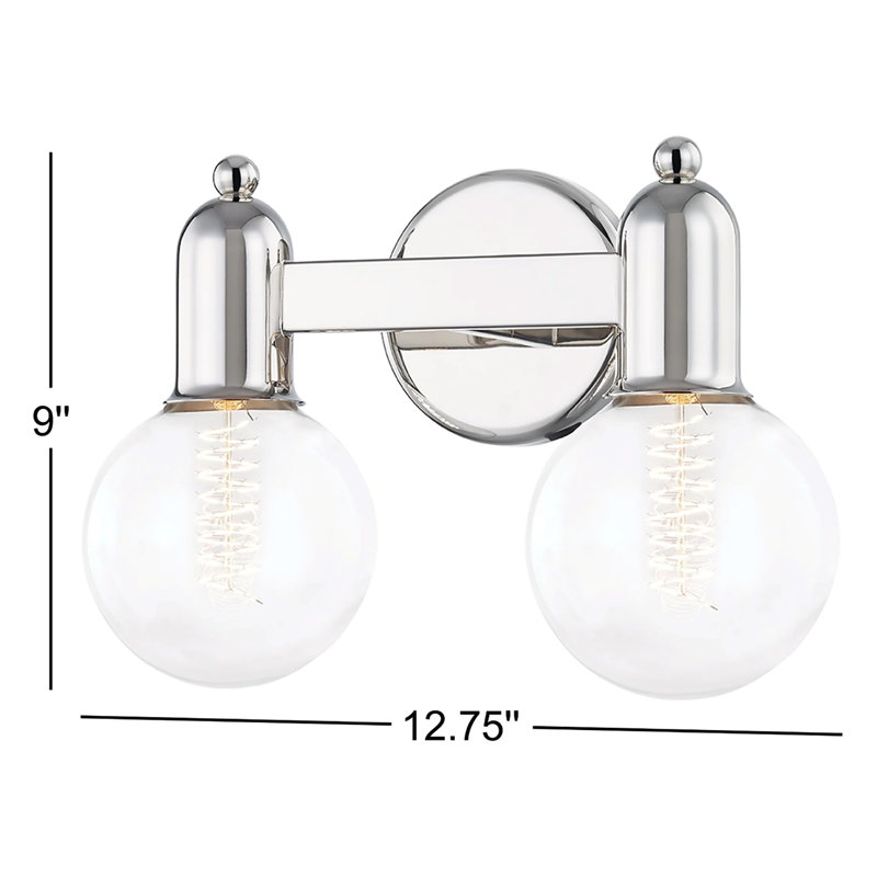 Saimi 2 - Light Dimmable Vanity Light, Polished Nickel